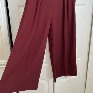 Burgundy Wide leg Slacks
